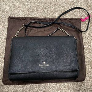 Kate Spade Charlotte Street Alek Flap Crossbody (black)